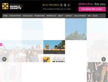 Tablet Screenshot of distinctivemarbleandgranite.com